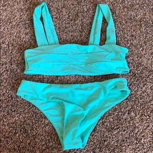 Shein turquoise bikini (S)